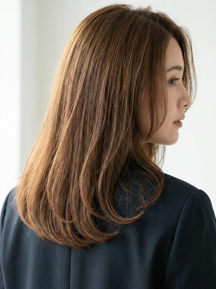 Schulterlange Haare mit Soft U-Shape - Schulterlange Frisur